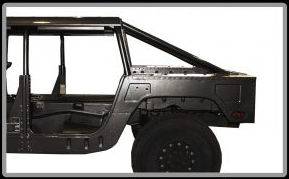 Advanced Vehicles Assembly - AVA Complete Humvee Hard Top with Roll Cage, 4 Door Truck Bed Back - Image 5