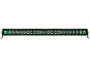 Off-Road Lighting - Single Row LED Light Bars - Rigid Industries - Rigid Industries, 40" Radiance-Series LED Light Bar, Broad Spot (Green Backlight)