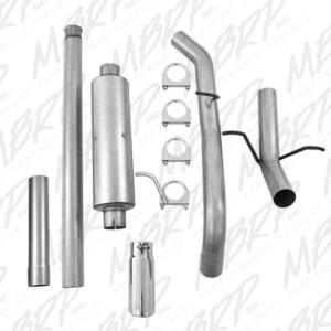 MBRP - MBRP Cat Back Exhaust, Chevy/GMC (2014-17) 1500, 4.3L/5.3L, Single Side Exit, T-409 Stainless - Image 2