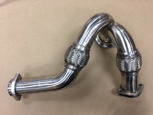 Turbos/Superchargers & Parts - Turbo Up Pipes - AVP - AVP Stainless Up-Pipe Kit, Ford (2003-07) 6.0L Power Stroke