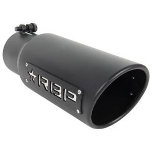 Rolling Big Power - RBP RX-1 4" Inlet to 5" Outlet - 12" Long Dual Badged (Black/ White Star) - Image 2