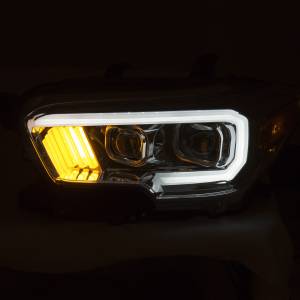 Anzo - Anzo Projector Headlight, Toyota (2016-18) Tacoma (Chrome Housing/ Clear Lens) - Image 2