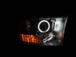 Anzo - Anzo Projector Headlight, Dodge (20010-18) 2500/3500 (Chrome Housing/ Clear Lens) - Image 2
