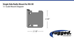 Rugged Radios - Rugged Radios Single Side Handheld Radio Mount for V3 / RH5R / RDH16 / GMR2 - Image 3