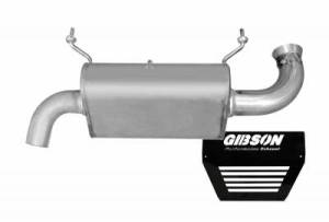 Gibson UTV Exhaust, Polaris (2016-20) RZR XP Turbo, Single Exhaust, Stainless