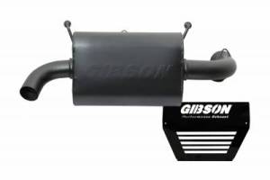 Gibson UTV Exhaust, Polaris (2015-17) RZR XP & XP4, Single Exhaust, Black Ceramic, Non Turbo
