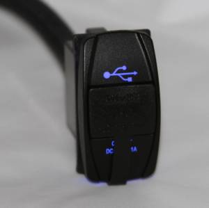 BTR Products - BTR Switch Style USB Power Port, C-Series (Dual 3.1A) Blue - Image 3
