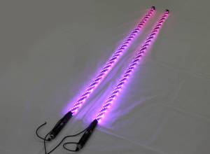 BTR Products - BTR Whip Lights, Twisted Multicolor 5' Whip Pair w/ Remote - Image 11
