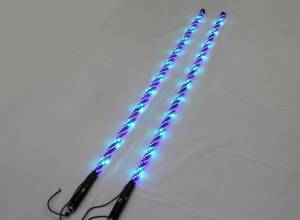 BTR Products - BTR Whip Lights, Twisted Multicolor 5' Whip Pair w/ Remote - Image 22