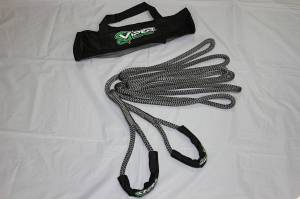 UTV Winches/Recovery Ropes - Recovery Ropes/Shackles - Viper Ropes - Viper Ropes 1/2" x 20' Off-Road Recovery Rope, Grey