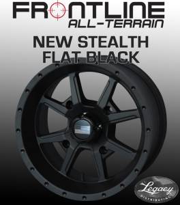 Frontline Tires - Frontline All Terrain 556, Stealth Flat  Black, UTV Wheels - 14" wheels, (4/110) 5+2 Offset, +10mm  - Image 2