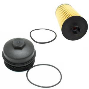 Ford Motorcraft FL-2016 Oil Filter and Cap Kit, Ford (2003-10) 6.0L & 6.4L Power Stroke