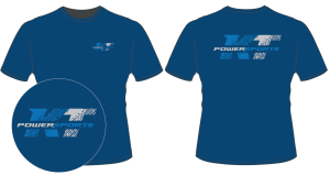 KT Powersports T-Shirt, Antique Royal Blue (Medium)