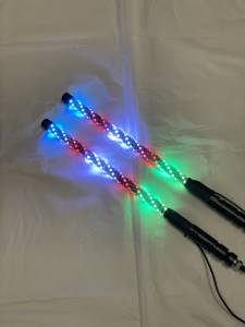 BTR Products - BTR Whip Lights, Twisted Multicolor 2' Whip Pair w/ Remote - Image 2