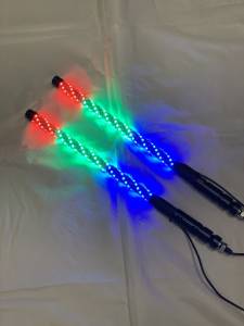 BTR Products - BTR Whip Lights, Twisted Multicolor 2' Whip Pair w/ Remote - Image 4