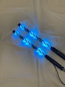 BTR Products - BTR Whip Lights, Twisted Multicolor 2' Whip Pair w/ Remote - Image 5