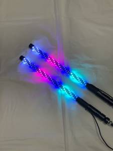 BTR Products - BTR Whip Lights, Twisted Multicolor 2' Whip Pair w/ Remote - Image 6