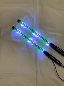 BTR Products - BTR Whip Lights, Twisted Multicolor 2' Whip Pair w/ Remote - Image 7