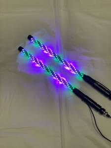 BTR Products - BTR Whip Lights, Twisted Multicolor 2' Whip Pair w/ Remote - Image 9