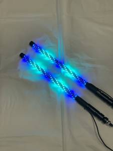 BTR Products - BTR Whip Lights, Twisted Multicolor 2' Whip Pair w/ Remote - Image 11