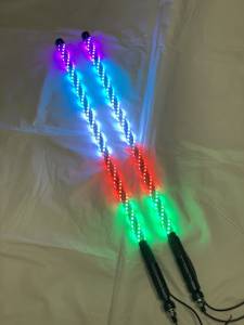 BTR Products - BTR Whip Lights, Twisted Multicolor 3' Whip Pair w/ Remote - Image 4
