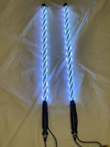 BTR Products - BTR Whip Lights, Twisted Multicolor 3' Whip Pair w/ Remote - Image 6