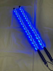 BTR Products - BTR Whip Lights, Twisted Multicolor 3' Whip Pair w/ Remote - Image 8