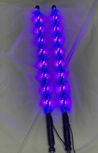 BTR Products - BTR Whip Lights, Twisted Multicolor 3' Whip Pair w/ Remote - Image 11