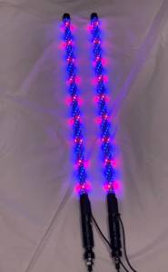BTR Products - BTR Whip Lights, Twisted Multicolor 3' Whip Pair w/ Remote - Image 13