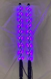BTR Products - BTR Whip Lights, Twisted Multicolor 3' Whip Pair w/ Remote - Image 17