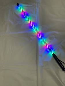 BTR Products - BTR Whip Lights, Twisted Multicolor 3' Whip Single w/ Remote - Image 11