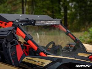 SuperATV - Can-Am Maverick X3 Full Windshield, Scratch Resistant Polycarbonate -Clear, (Machines Without Factory Intrusion Bar) - Image 3