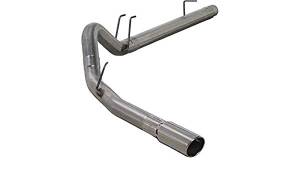Exhaust - 4" Cat/DPF Back Single Exit Exhaust - Diamond Eye Performance - Diamond Eye 4" D.P.F. Back Exhaust, Ford (2008-10) F250/F350, 6.4L Power Stroke, Single, T409 Stainless