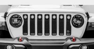 aFe - aFe Scorpion Insert Grille Tread Design Black w/ LED Lights, Jeep Wrangler JL (2018-20) - Image 2