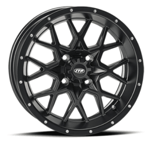 ITP Tires - ITP, Hurricane Matte Black, UTV Wheels - 15x7 wheels, (4/110) 5+2 Offset