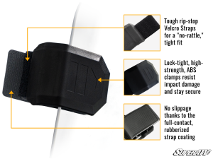 SuperATV - SuperATV Scratch Resistant Flip Windshield for Kawasaki (2015-24) Mule Pro FXT - Image 9