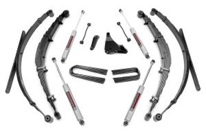 Rough Country - Rough Country Lift Kit, Ford (1999.5-04) F-250 & F-350 4x4, 6" with Rear Leafs & Premium N2.0 Shocks