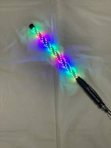 BTR Pro Series Whip Lights, Twisted Multicolor 4' Whip Single w/ Remote