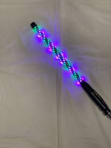 BTR Products - BTR Pro Series Whip Lights, Twisted Multicolor 5' Whip Single w/ Remote - Image 2