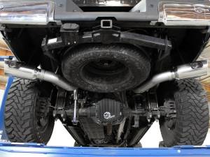 aFe - aFe 4" DPF Back Dual Exhaust Kit, Ford (2015-16) 6.7L Power Stroke, T-409 Stainless (w/ Polished Tips) - Image 2