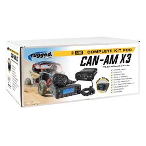 Rugged Radios Can-Am X3 Complete UTV Communication System with Dash Mount and OTU Headsets