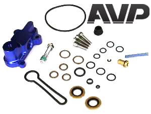 AVP - AVP Adjustable Fuel Pressure Regulator "Blue Spring" Upgrade Kit, Ford (2003-07) 6.0L Power Stroke (Blue Housing) - Image 3