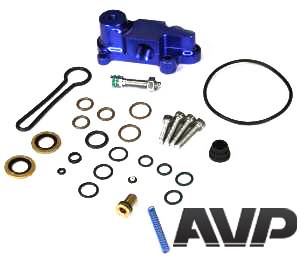 AVP - AVP Adjustable Fuel Pressure Regulator "Blue Spring" Upgrade Kit, Ford (2003-07) 6.0L Power Stroke (Blue Housing) - Image 4
