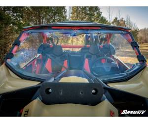 SuperATV - Can-Am Maverick X3 Full Windshield, Scratch Resistant Polycarbonate -Clear, (Machines Without Factory Intrusion Bar) - Image 8