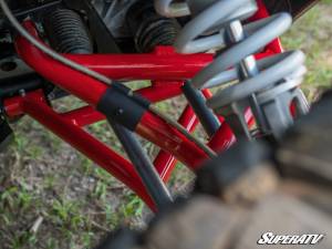 SuperATV - SuperATV High Clearance A-Arms for Polaris (2014-23) RZR XP 1000 (Non-Adjustable, Upper, Heavy-Duty 4340 Chromoly Steel) Red - Image 4