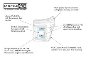 Morimoto - Morimoto LED Headlights for Ford (2011-16) Super Duty, XB Hybrid (Pair) - Image 6