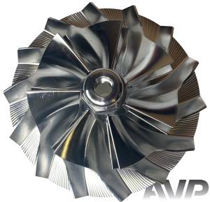 AVP - AVP Boost Master Quick Spool Billet Compressor Wheel, Ford (2005-07) 6.0L Power Stroke (7+7 Blade) - Image 2