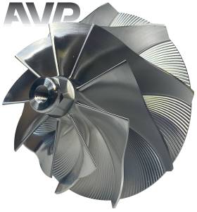 AVP - AVP Billet Turbo Compressor Wheel, Ford (1994-03) 7.3L, TP38 & GTP38 Garrett Turbos, Stage 1.5 (9 Blade) - Image 2
