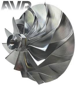 AVP - AVP Boost Master Quick Spool Billet Compressor Wheel, Chevy/GMC (2006-07) 6.6L LBZ Duramax (11 Blade) - Image 4