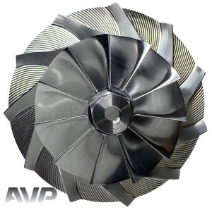 AVP - AVP Boost Master Quick Spool Billet Compressor Wheel, Chevy/GMC (2006-07) 6.6L LBZ Duramax (11 Blade) - Image 5